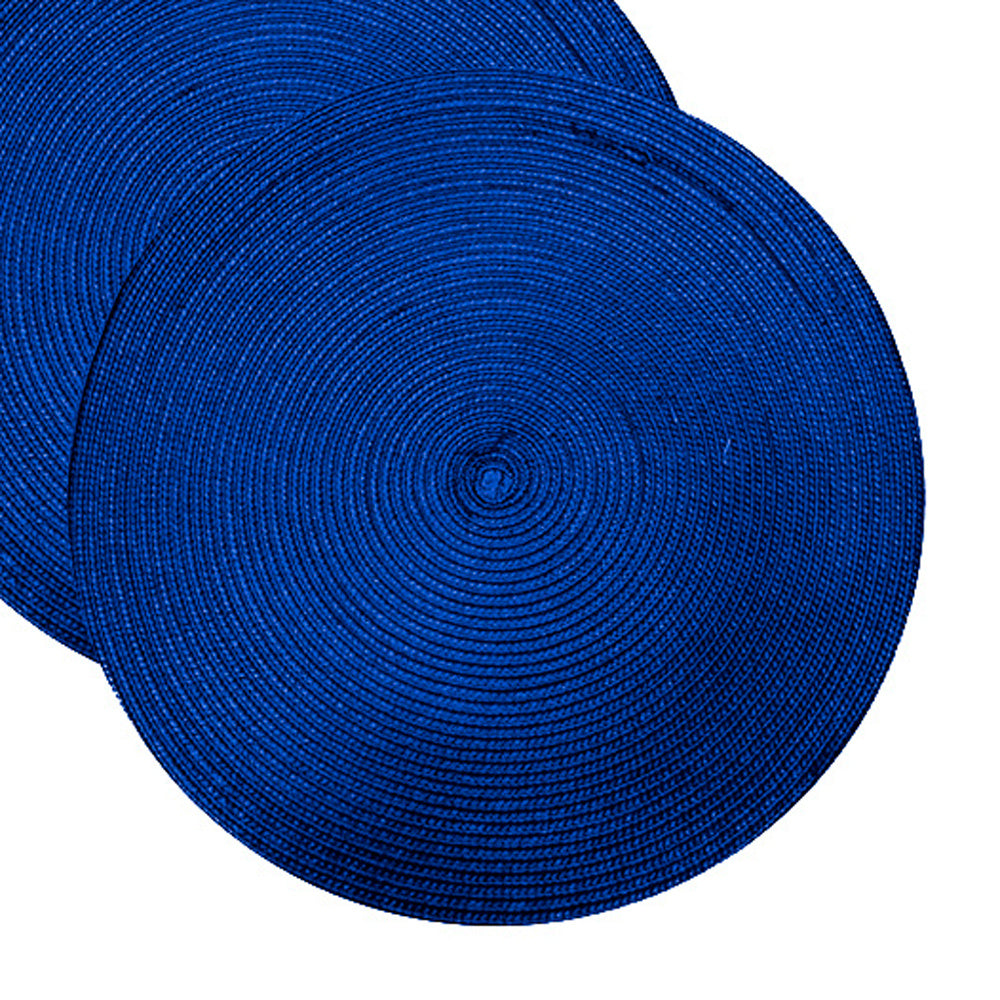 Kit 2 Peças Jogo Americano Redondo Sousplat Mesa Posta Azul